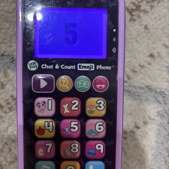 LeapFrog Interactive Learning Games Phone - Purples - Picture 7 of 8